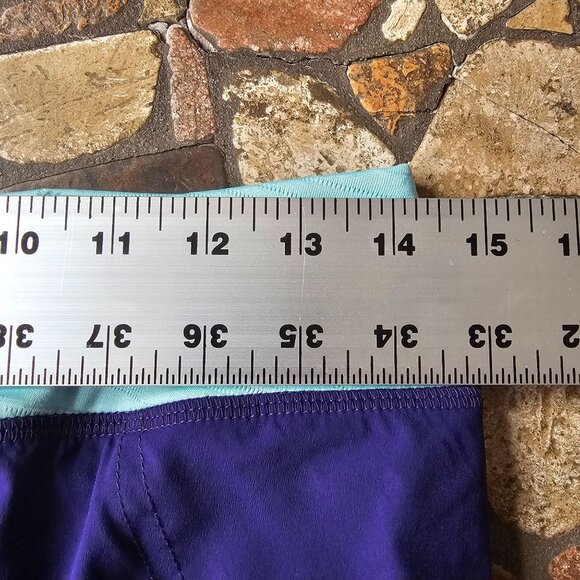 Pearl Izumi Athletic Skirt With Built-In Mesh Unders, Purple Teal, Pleats Size S - Picture 11 of 11